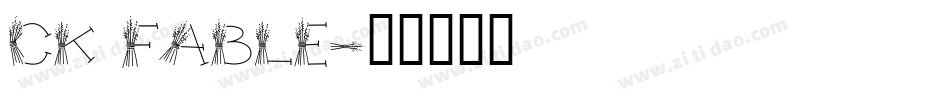 CK Fable字体转换